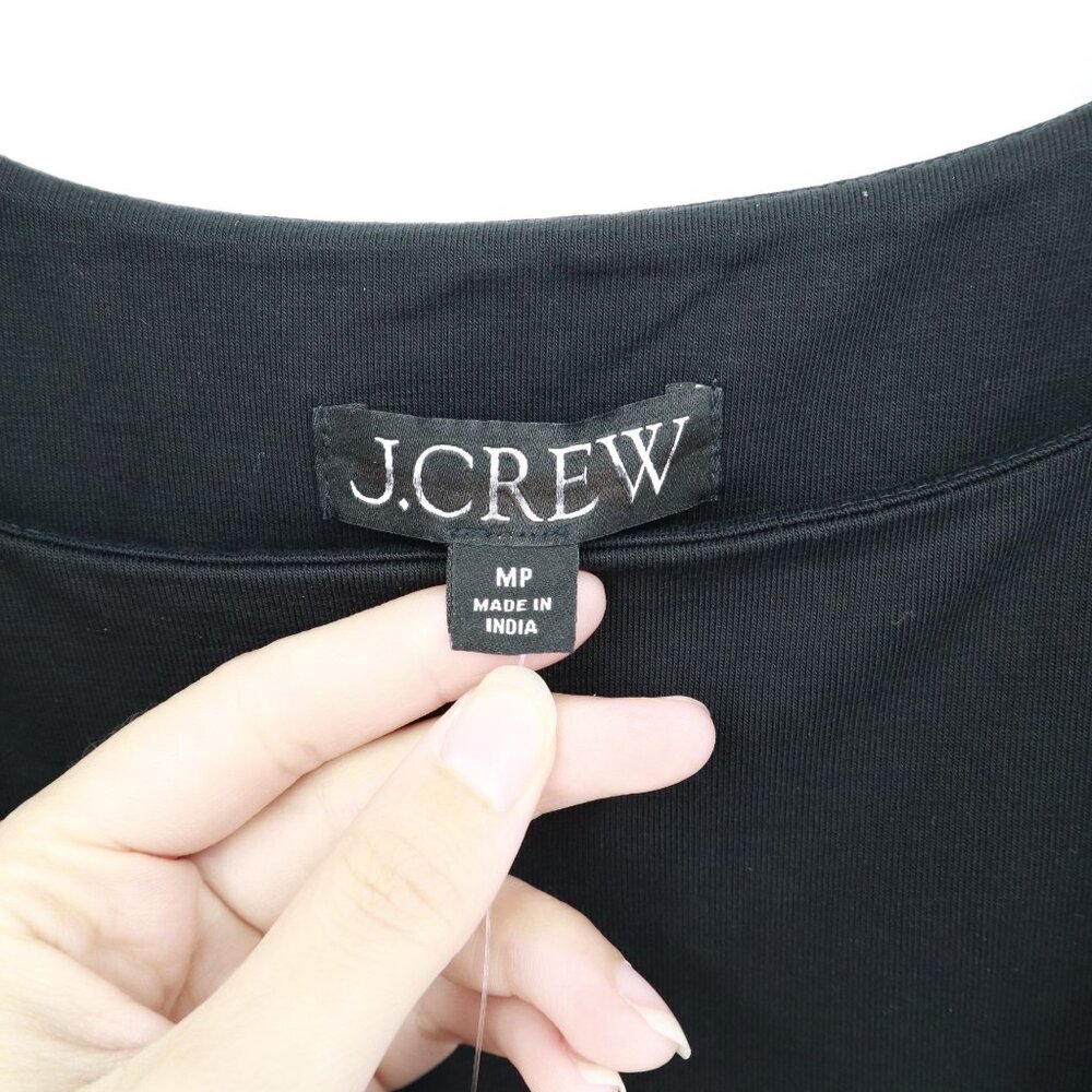 J. Crew Petite Drop-Waist Mixy Dress Womens MP Black Whimsigoth Fairy Grunge NWT - Picture 3 of 16